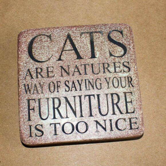 4 Cat coasters - Picture 4 of 8